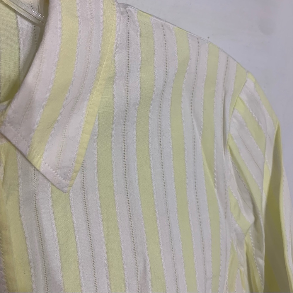 Elevenses Anthropologie Embroidered button down shirt pastel top 6